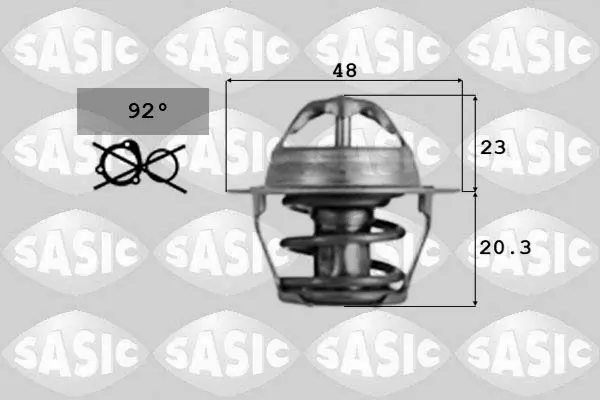 Handler.Part Thermostat, coolant SASIC 9000389 1