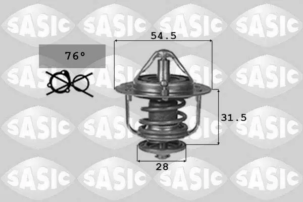 Handler.Part Thermostat, coolant SASIC 9000725 1