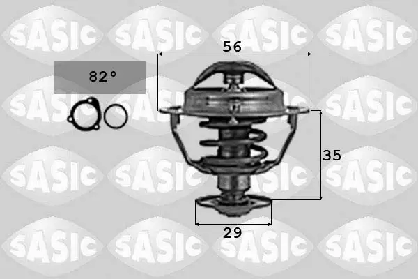 Handler.Part Thermostat, coolant SASIC 9000737 1