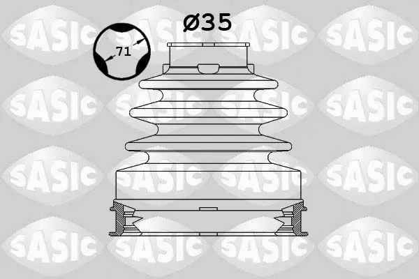 Handler.Part Bellow Set, drive shaft SASIC 1906082 1