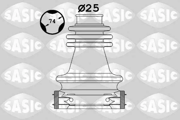 Handler.Part Bellow Set, drive shaft SASIC 1904048 1