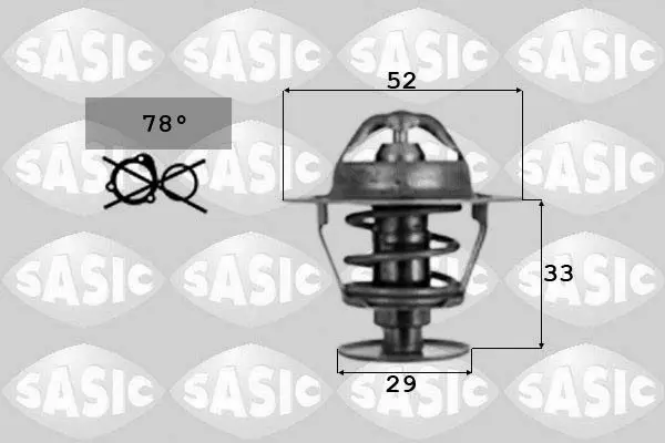 Handler.Part Thermostat, coolant SASIC 9000039 1