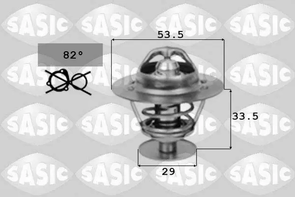 Handler.Part Thermostat, coolant SASIC 9000072 1