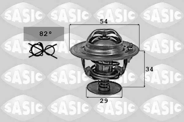 Handler.Part Thermostat, coolant SASIC 9000743 1