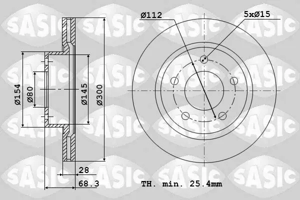 Handler.Part Brake disc SASIC 9004415J 1