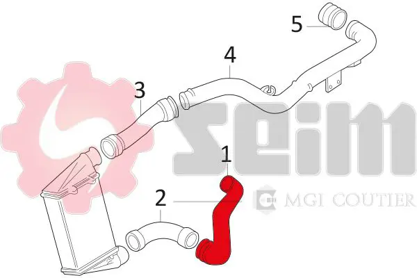 Handler.Part Charger intake hose SEIM 981053 3