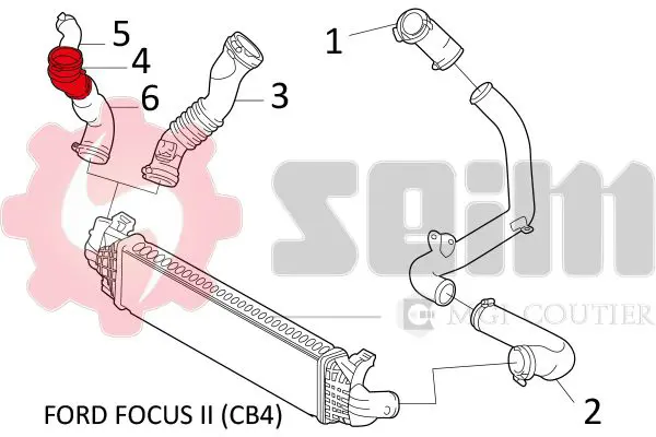 Handler.Part Charger intake hose SEIM 981254 2