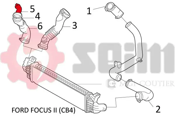 Handler.Part Charger intake hose SEIM 981255 2