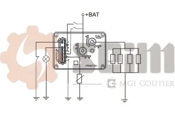 Handler.Part Control unit, glow plug system SEIM 105490 3