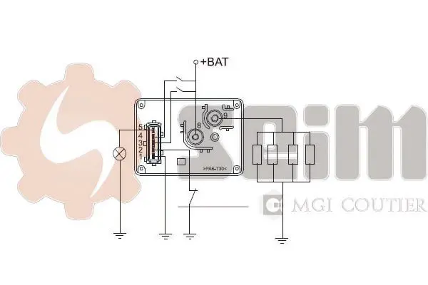 Handler.Part Control unit, glow plug system SEIM 105590 3