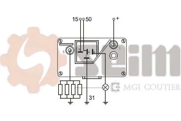 Handler.Part Control unit, glow plug system SEIM 105600 3