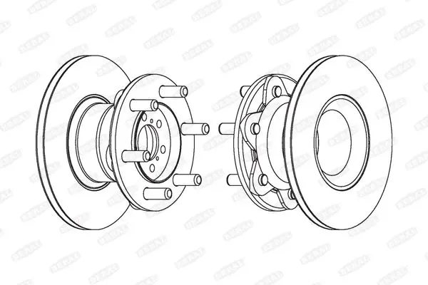 Handler.Part Brake disc BERAL BCR104A 1