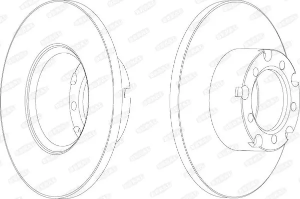 Handler.Part Brake disc BERAL BCR117A 1