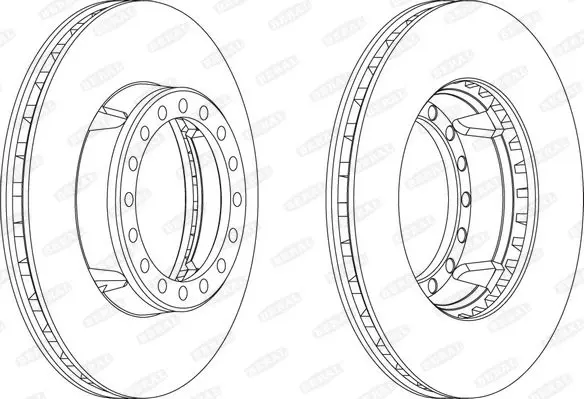 Handler.Part Brake disc BERAL BCR127A 1