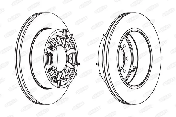 Handler.Part Brake disc BERAL BCR140A 1