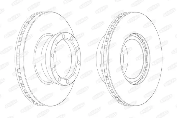 Handler.Part Brake disc BERAL BCR146A 1