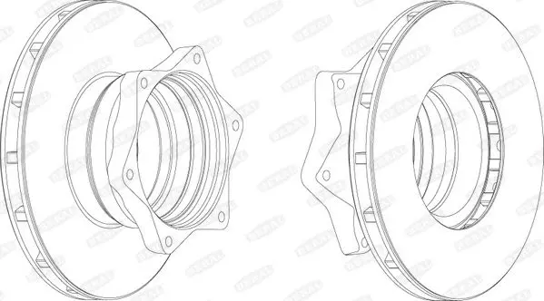 Handler.Part Brake disc BERAL BCR164A 1