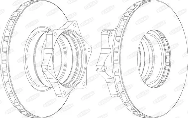 Handler.Part Brake disc BERAL BCR165A 1