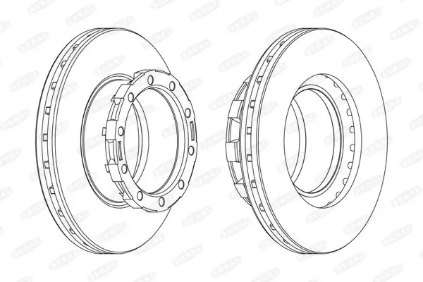 Handler.Part Brake disc BERAL BCR168A 1