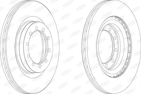 Handler.Part Brake disc BERAL BCR183A 1