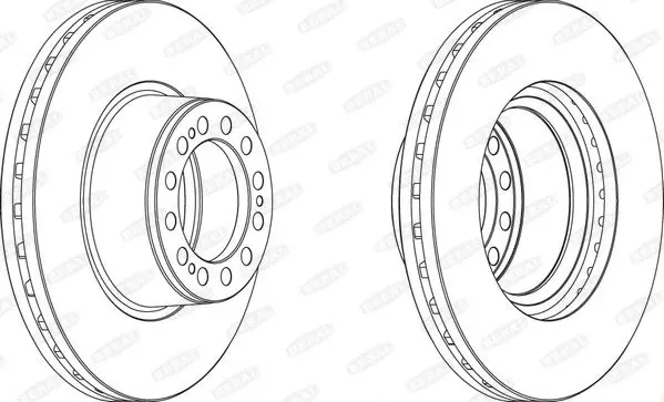 Handler.Part Brake disc BERAL BCR201A 1