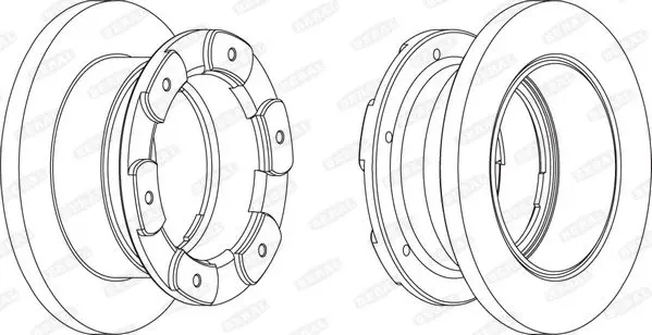 Handler.Part Brake disc BERAL BCR236A 1