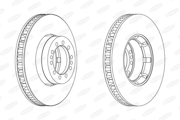 Handler.Part Brake disc BERAL BCR242A 1