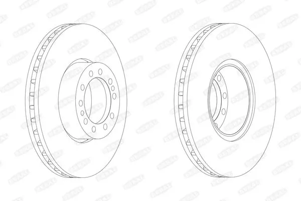 Handler.Part Brake disc BERAL BCR244A 1