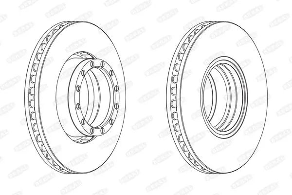 Handler.Part Brake disc BERAL BCR251A 1