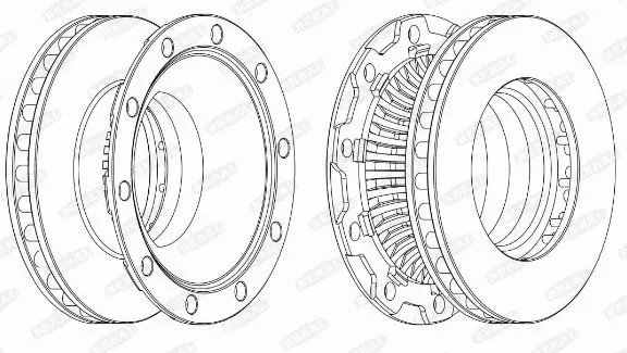 Handler.Part Brake disc BERAL BCR252A 1