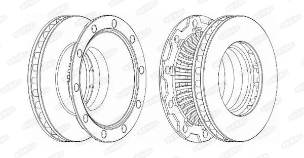 Handler.Part Brake disc BERAL BCR252A 2