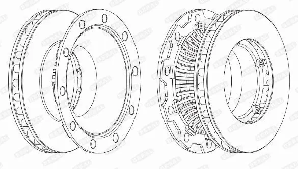 Handler.Part Brake disc BERAL BCR253A 1