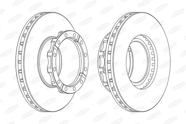 Handler.Part Brake disc BERAL BCR254A 1