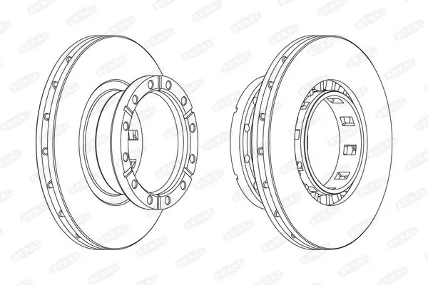 Handler.Part Brake disc BERAL BCR318A 1