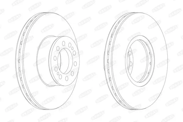 Handler.Part Brake disc BERAL BCR330A 1