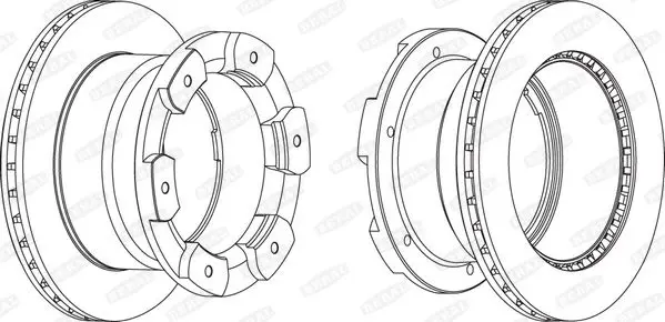 Handler.Part Brake disc BERAL BCR332A 1