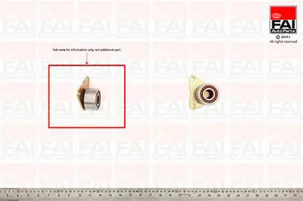 Handler.Part Deflection/guide pulley, timing belt FAI AUTOPARTS T9303 1