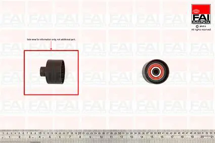 Handler.Part Deflection/guide pulley, timing belt FAI AUTOPARTS T9322 1