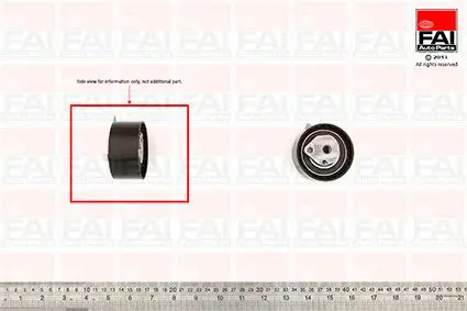 Handler.Part Tensioner pulley, timing belt FAI AUTOPARTS T9369 1