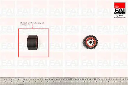 Handler.Part Deflection/guide pulley, timing belt FAI AUTOPARTS T9443 1