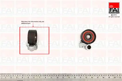 Handler.Part Tensioner pulley, timing belt FAI AUTOPARTS T9567 1