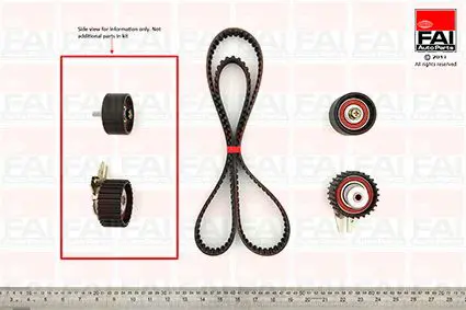 Handler.Part Timing belt set FAI AUTOPARTS TBK176 1