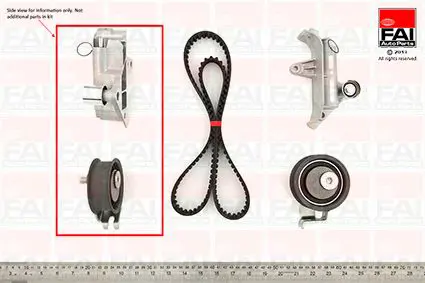 Handler.Part Timing belt set FAI AUTOPARTS TBK216 1