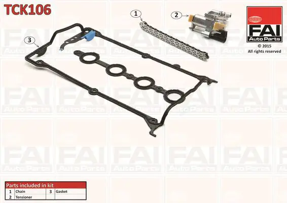 Handler.Part Timing chain kit FAI AUTOPARTS TCK106 1