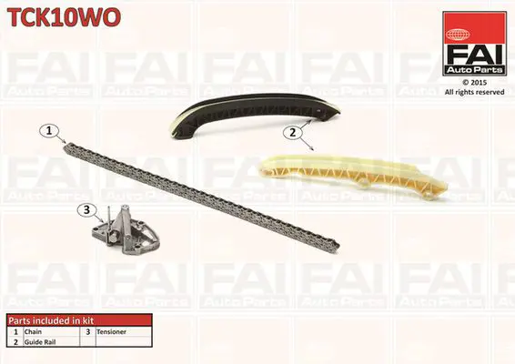 Handler.Part Timing chain kit FAI AUTOPARTS TCK10WO 1