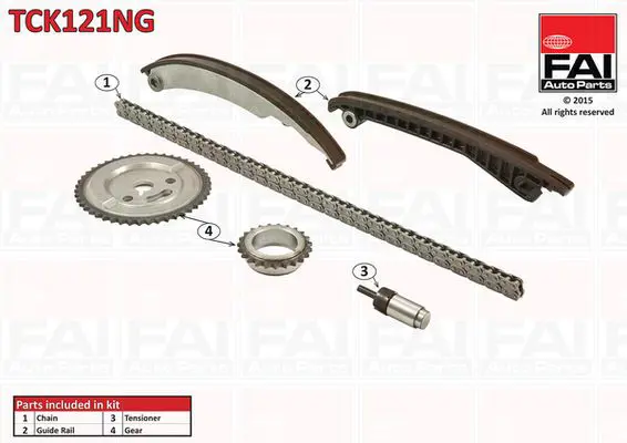 Handler.Part Timing chain kit FAI AUTOPARTS TCK121NG 1