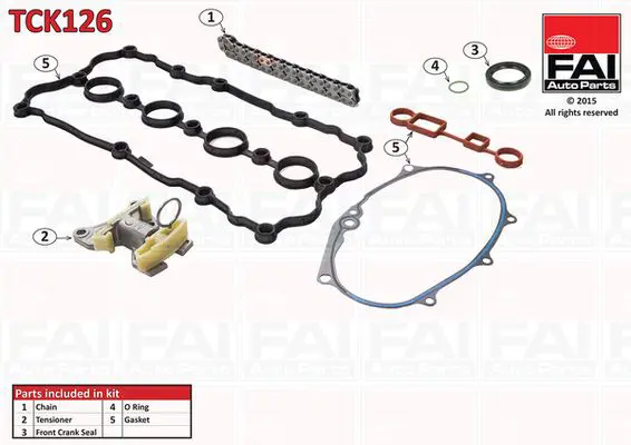 Handler.Part Timing chain kit FAI AUTOPARTS TCK126 1