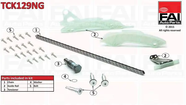 Handler.Part Timing chain kit FAI AUTOPARTS TCK129NG 1