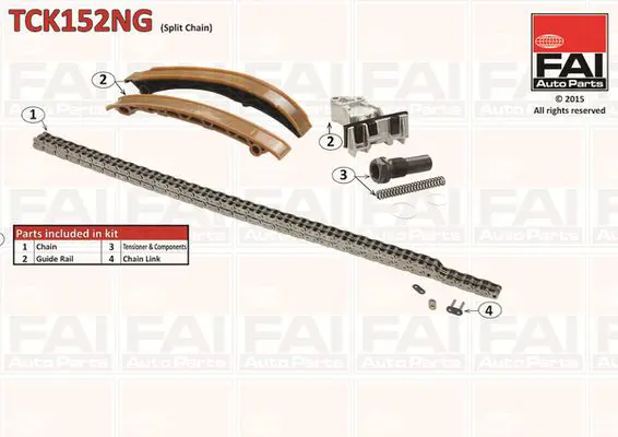 Handler.Part Timing chain kit FAI AUTOPARTS TCK152NG 1