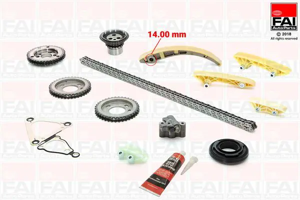 Handler.Part Timing chain kit FAI AUTOPARTS TCK160 1